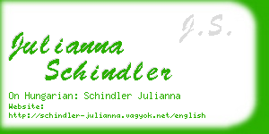 julianna schindler business card